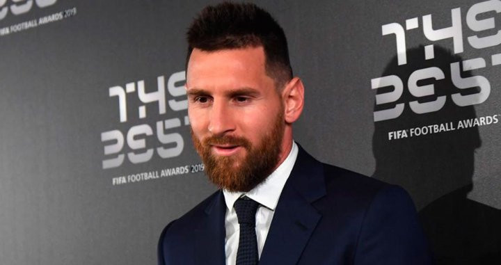 Leo Messi, ganador del premio The Best por el curso 2018-2019 / EFE
