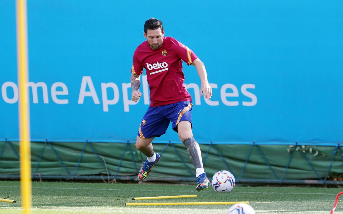 Leo Messi entrenamiento / FCB