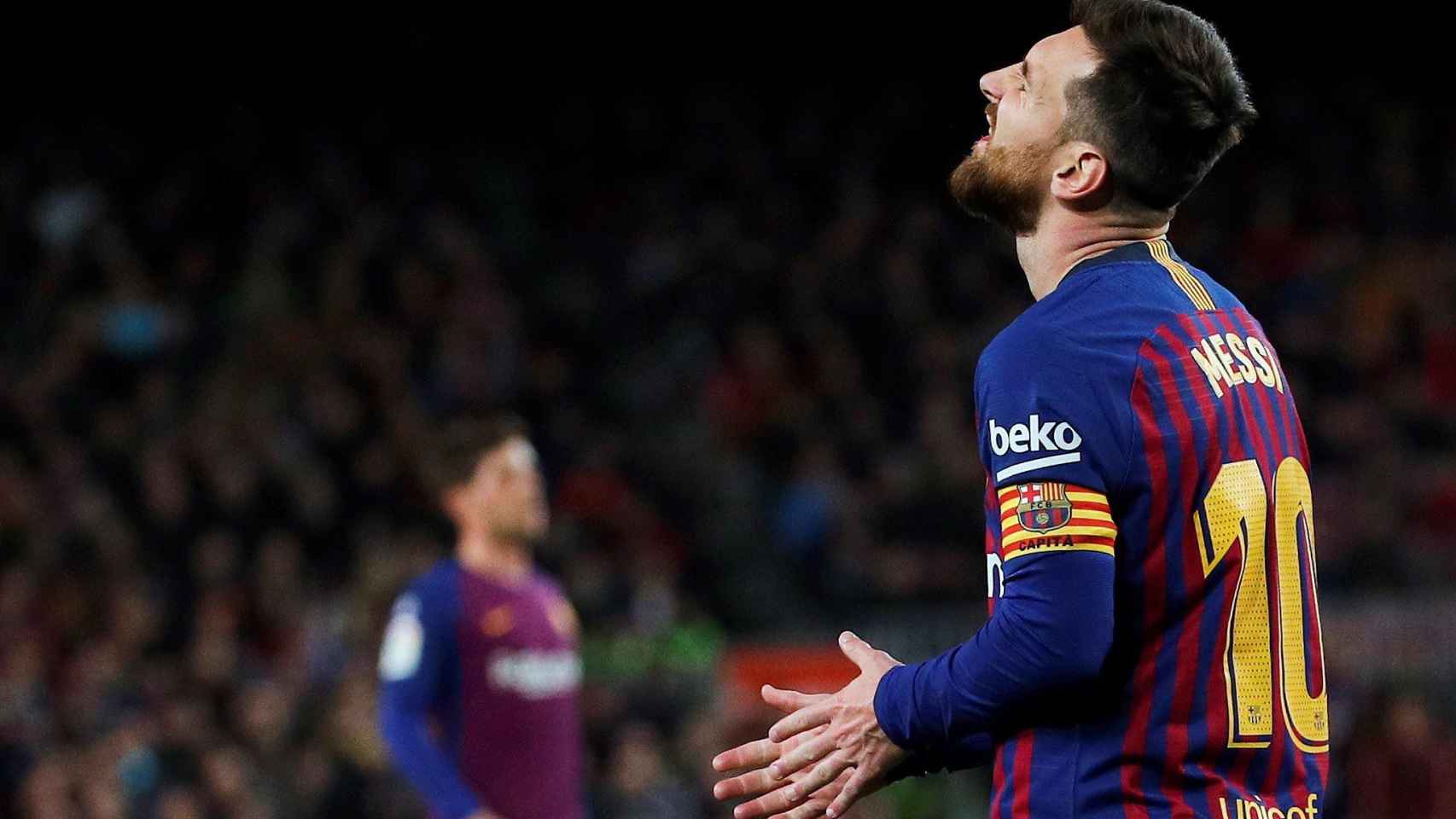 Leo Messi en un encuentro con el Barça / EFE