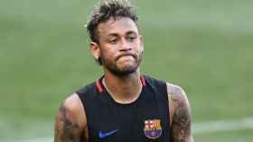 Una foto de Neymar Jr. durante un entrenamiento del Barça / Twitter