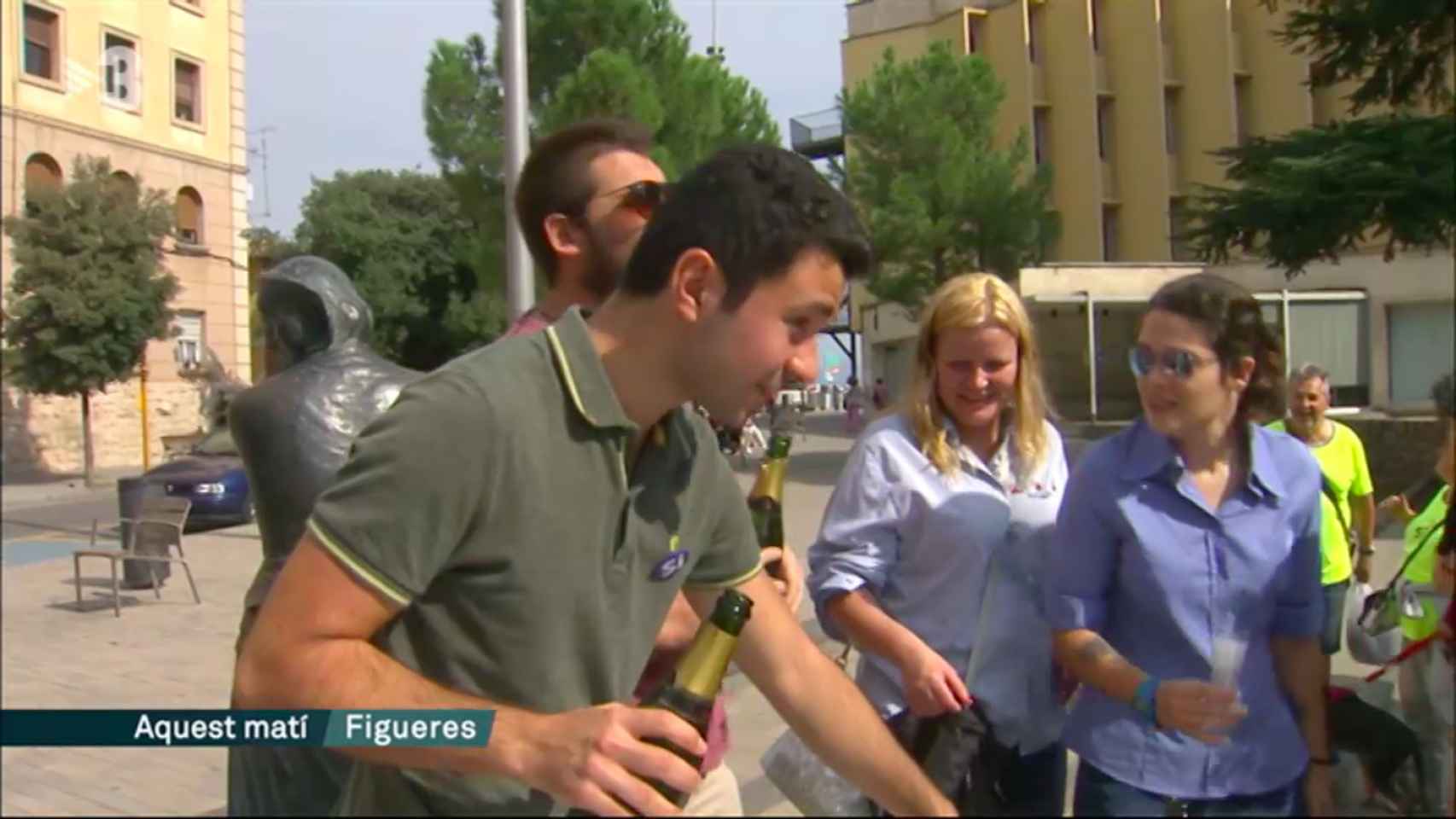 Captura de pantalla de la noticia de TV3 sobre Figueres y el referéndum