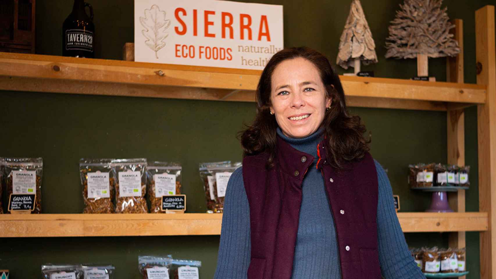 Patricia Vega abrió su negocio de alimentación natural Sierra Eco Foods con el apoyo de MicroBank / CAIXABANK