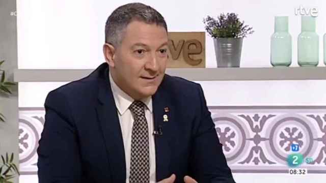 El 'conseller' de Interior, Miquel Sàmper, durante una entrevista en TVE / TVE