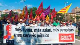La marcha de la Intersindical del Primero de Mayo en Barcelona / Cedida