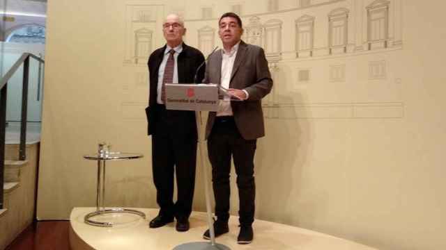 El Síndic de Greuges, Rafael Ribó, y el presidente del Institut de Drets Humans de Catalunya (IDHC), David Bondi / EP