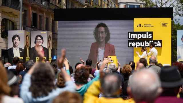Marta Rovira interviene en un acto electoral de ERC por videoconferencia desde Suiza / EUROPA PRESS