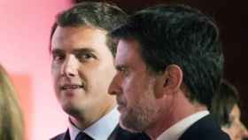 El líder de Cs, Albert Rivera, y Manuel Valls / EFE