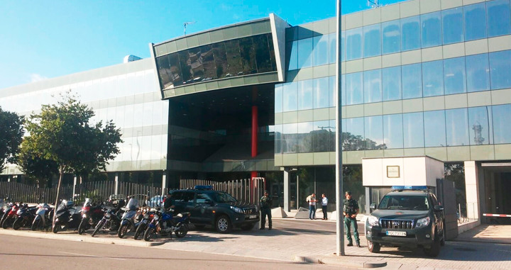El CTTI, centro de comunicaciones de la Generalitat de Cataluña, durante un registro de la Guardia Civil / EP