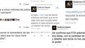 Tuits de Guillermo Zapata, concejal de Ahora Madrid