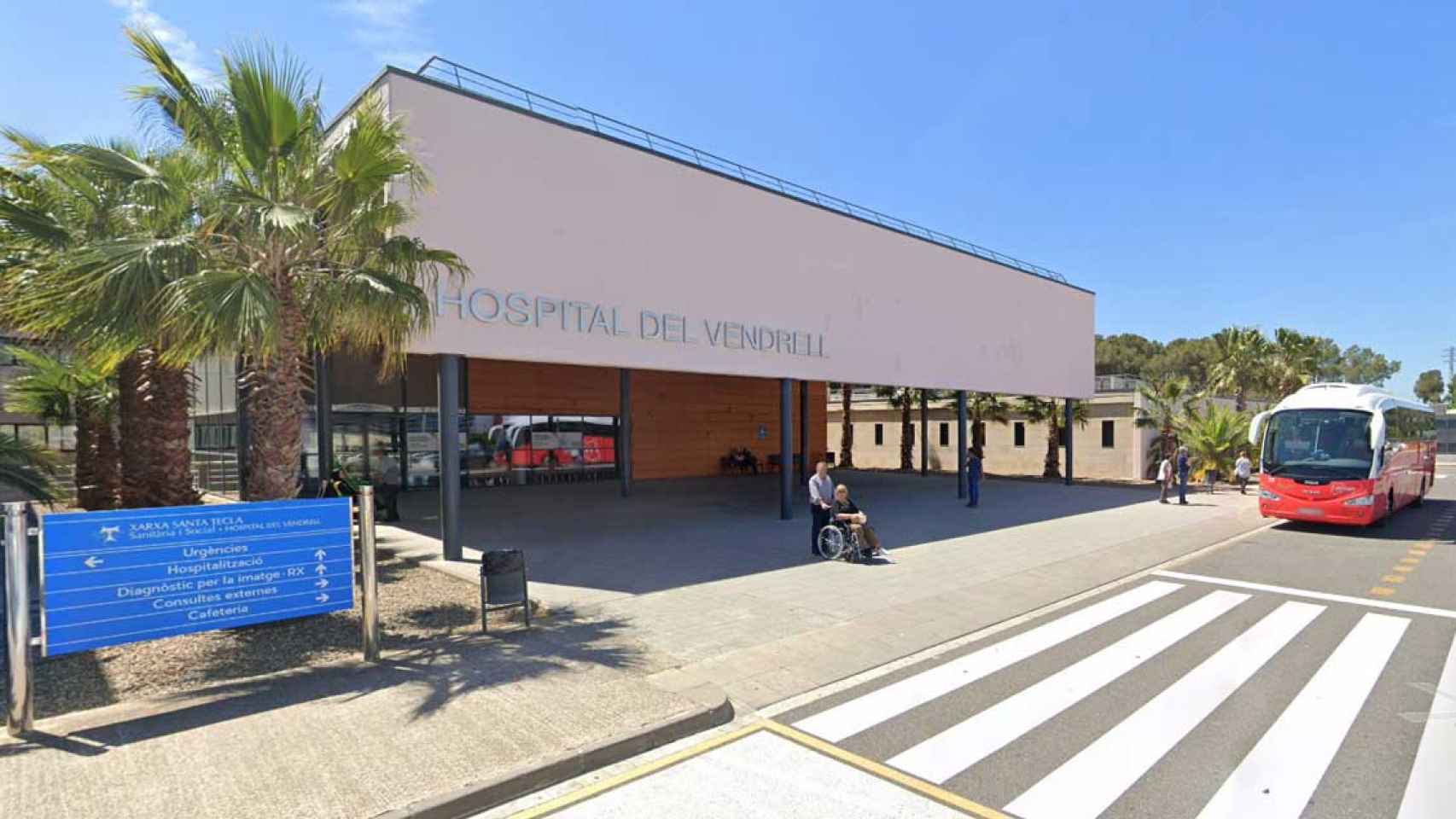 Hospital del Vendrell, donde se ha producido un incendio por el cigarrillo de un paciente / GOOGLE STREET VIEW