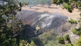 Los Bomberos apagan un incendio forestal, cuya alerta sigue vigente y se ha alargado la prohibición de acampar y la suspensión de la actividad agrícola hasta el miércoles / BOMBERS
