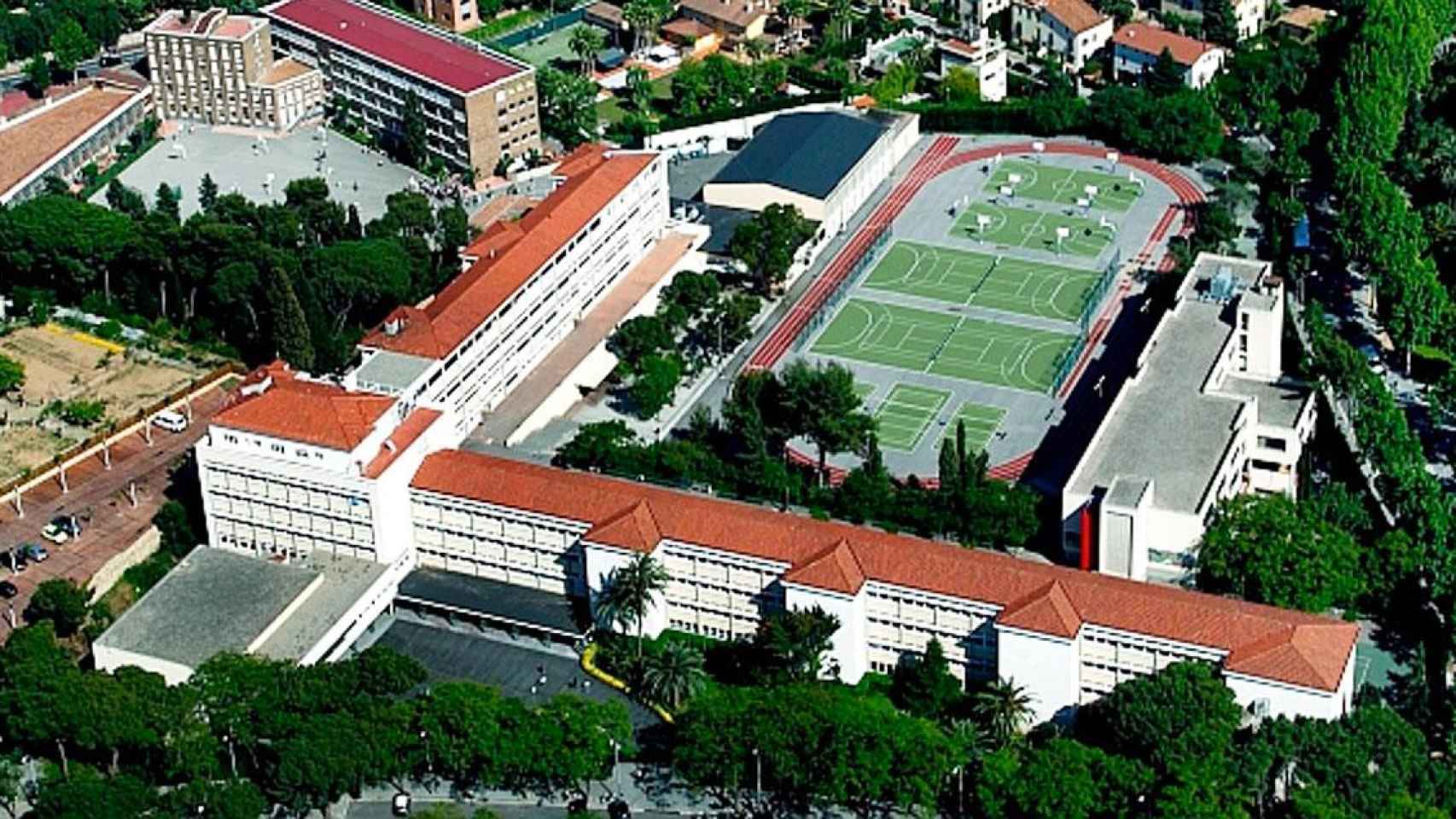 Imagen aérea del Liceo Francés de Barcelona (LFB), uno de los colegios de élite en franca rebelión por las cuotas / CG