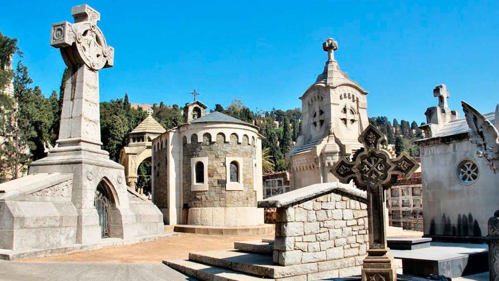 Imagen del cementerio de Montjuïc de Barcelona, el mayor de la ciudad y que tiene cuatro hornos crematorios / CG
