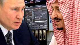 Vladimir Putin, presidente ruso, y el rey saudí Salmán bin Abdulaziz al Saud / CG