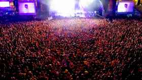 Vista aérea de un concierto en el festival Primavera Sound, imagen de archivo