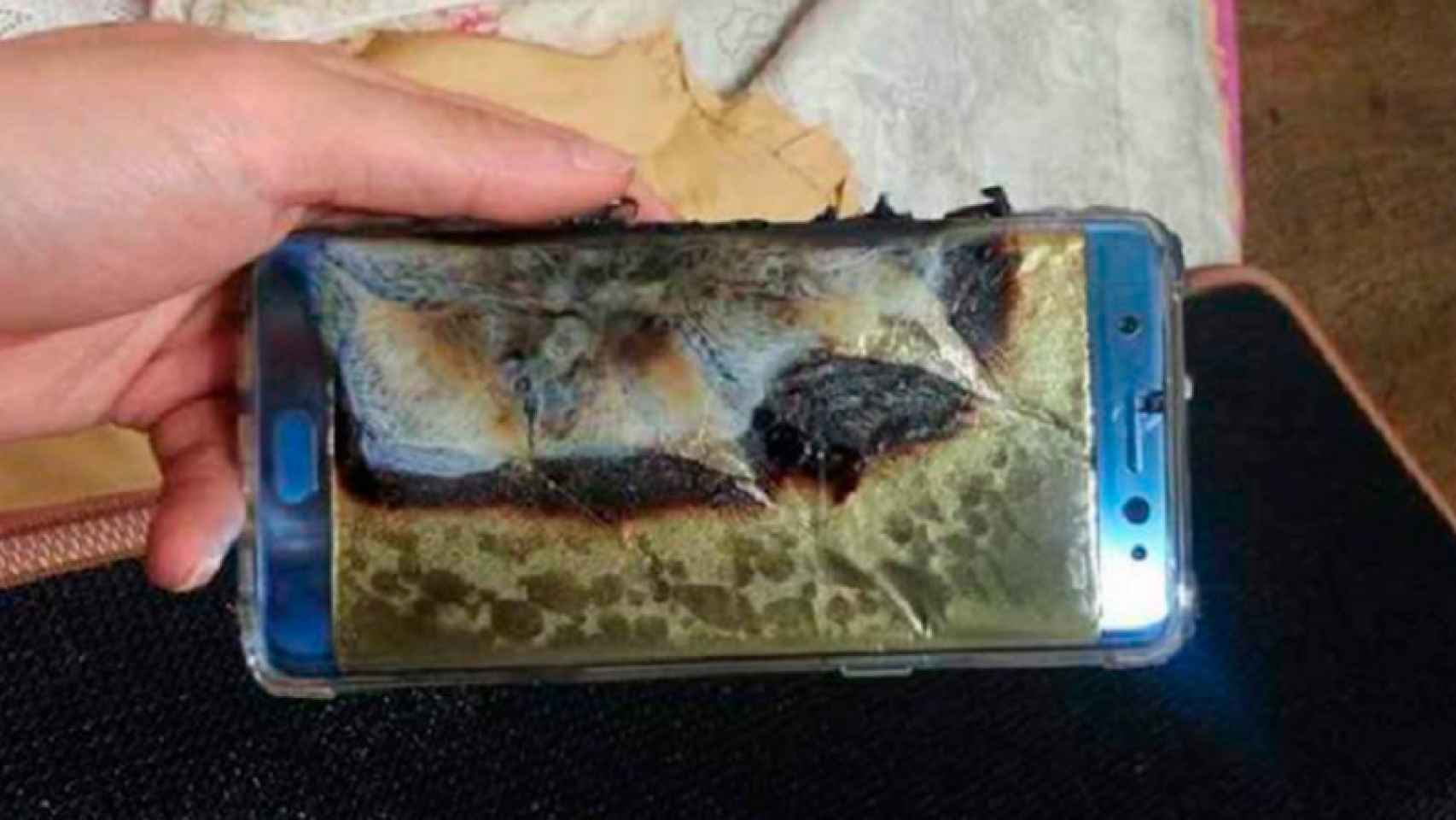 Samsung Galaxy Note 7 explosionado