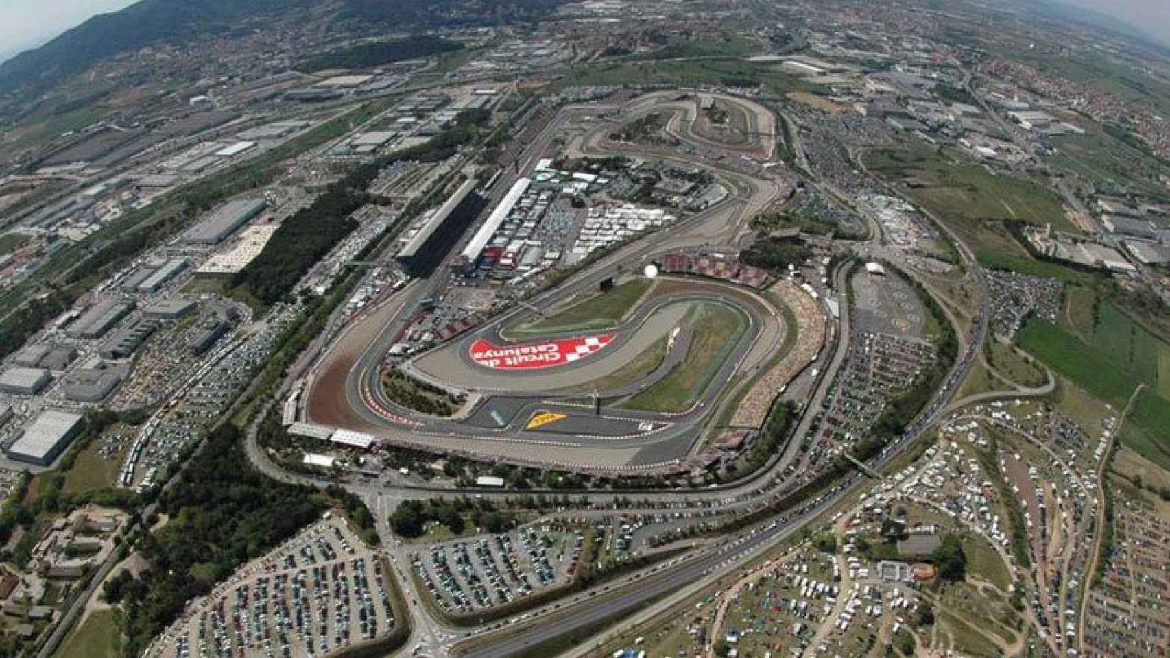 Imagen aérea del Circuit de Catalunya tomada por la Generalitat.