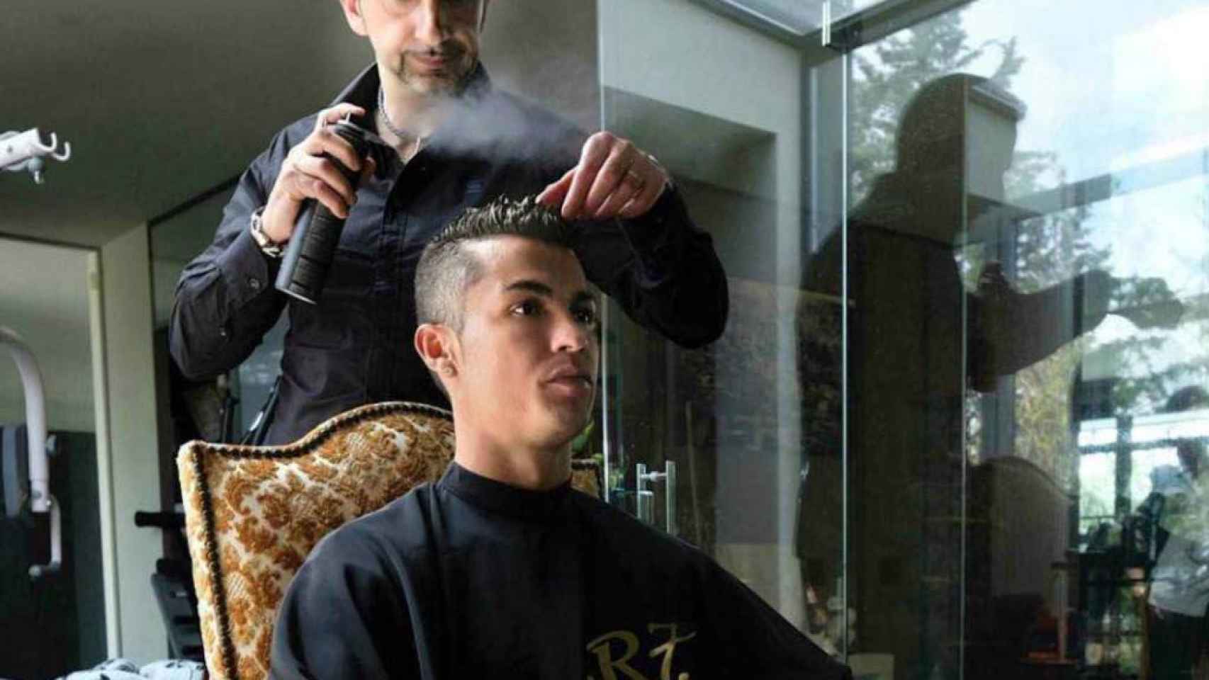 Cristiano Ronaldo y Ricardo Marques Ferreira, su peluquero