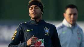 Una foto de Neymar Jr. durante un entrenamiento con Brasil / Twitter