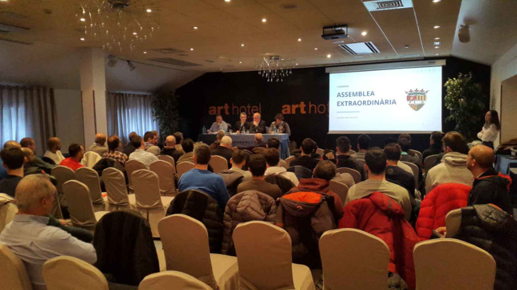 Imagen de la Asamblea del Andorra FC / Twitter