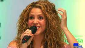Shakira, durante una rueda de prensa en Barranquilla / EFE