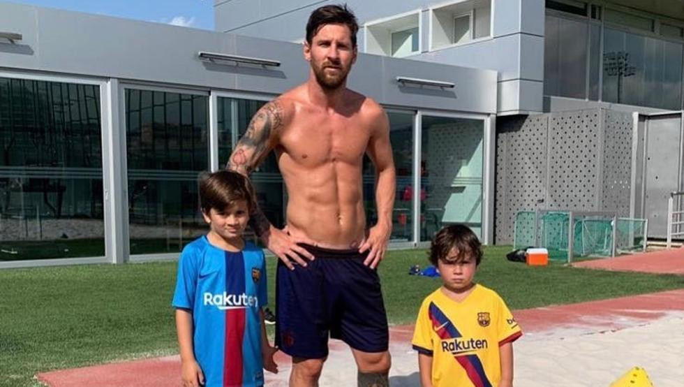 Leo Messi en su casa