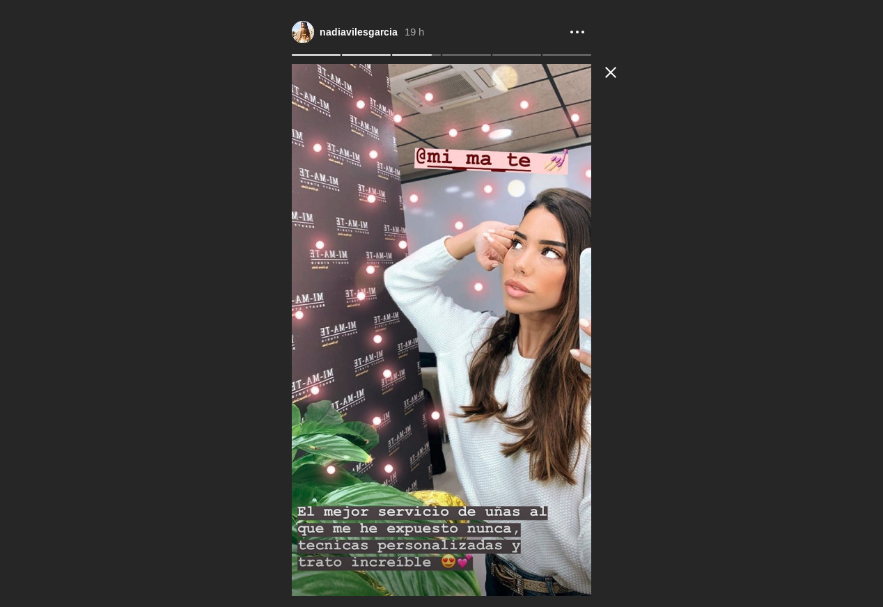 Nadia Avilés en Instagram
