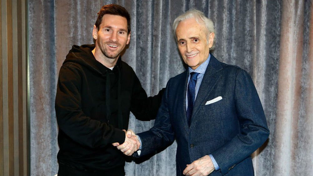 Una foto de Leo Messi en el acuerdo con la colaboración de su Fundación / Fundación Leo Messi