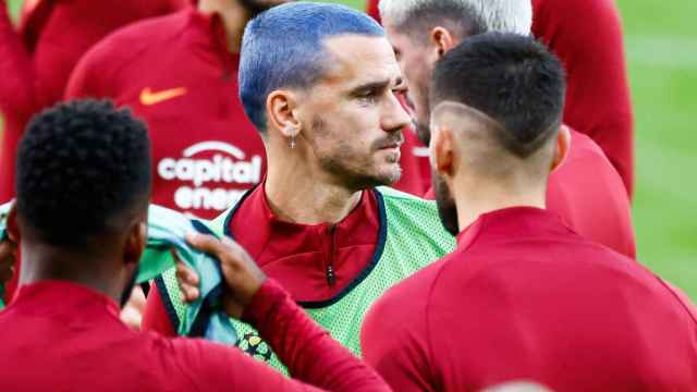 Antoine Griezmann, durante un entrenamiento con el Atlético de Madrid / EFE