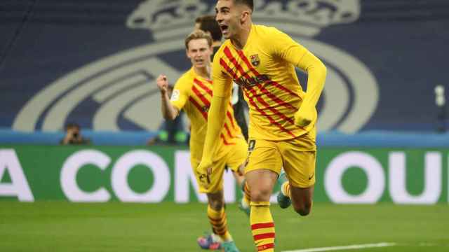 Ferren Torres celebrando un gol en el Santiago Bernabéu / REDES