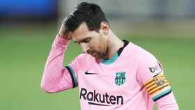 Leo Messi, lamentando una ocasión del Barça | EFE
