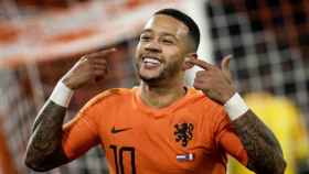 Memphis Depay celebrando un gol con la selección holandesa / EFE