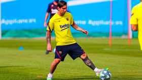 Leo Messi, en un entrenamiento del Barça | FCB