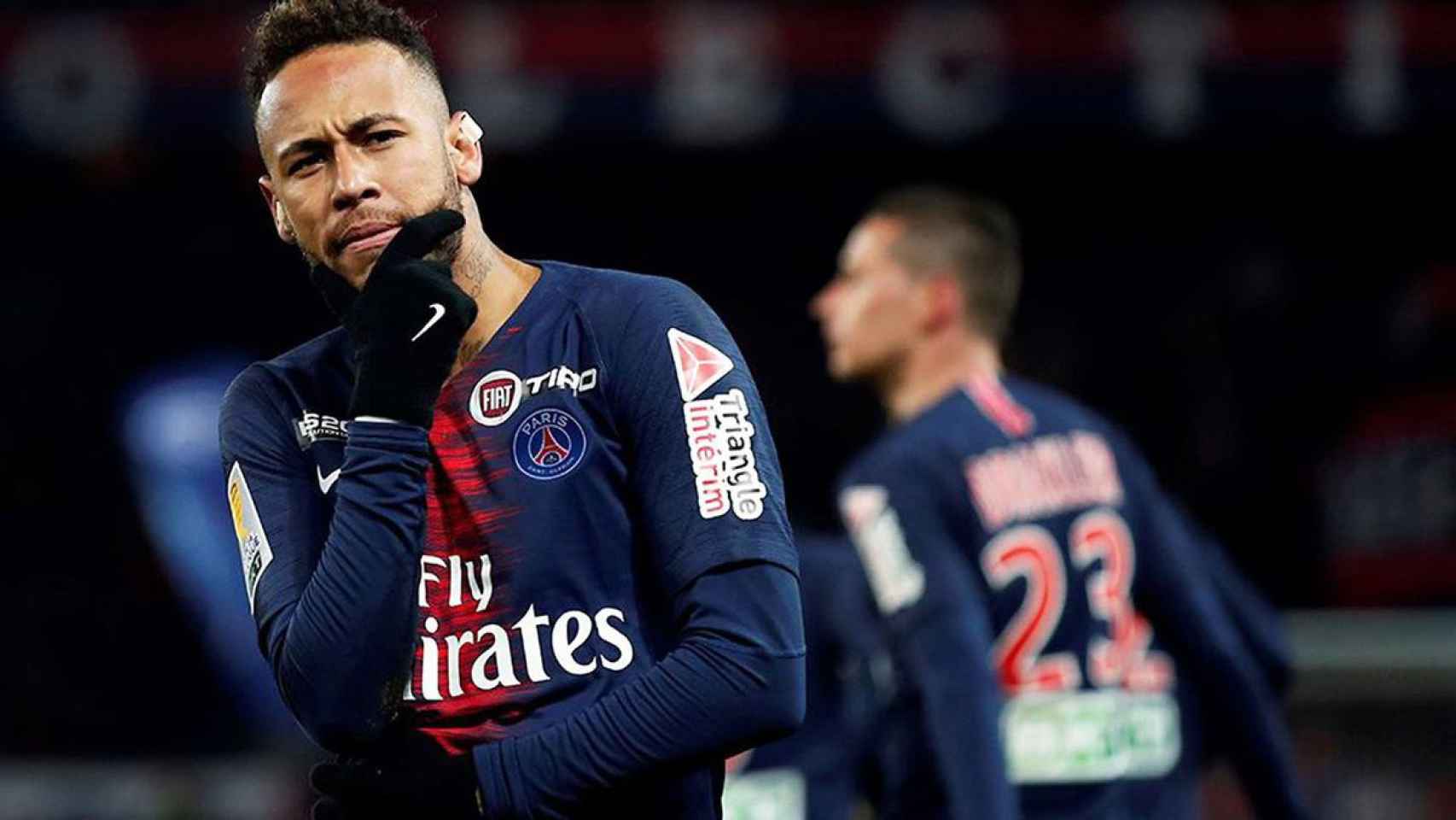 Neymar celebra un gol del París Saint Germain / EFE