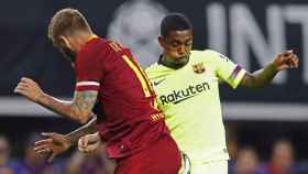 Malcom en el partido de pretemporada que enfrentó al Barça contra la Roma / EFE