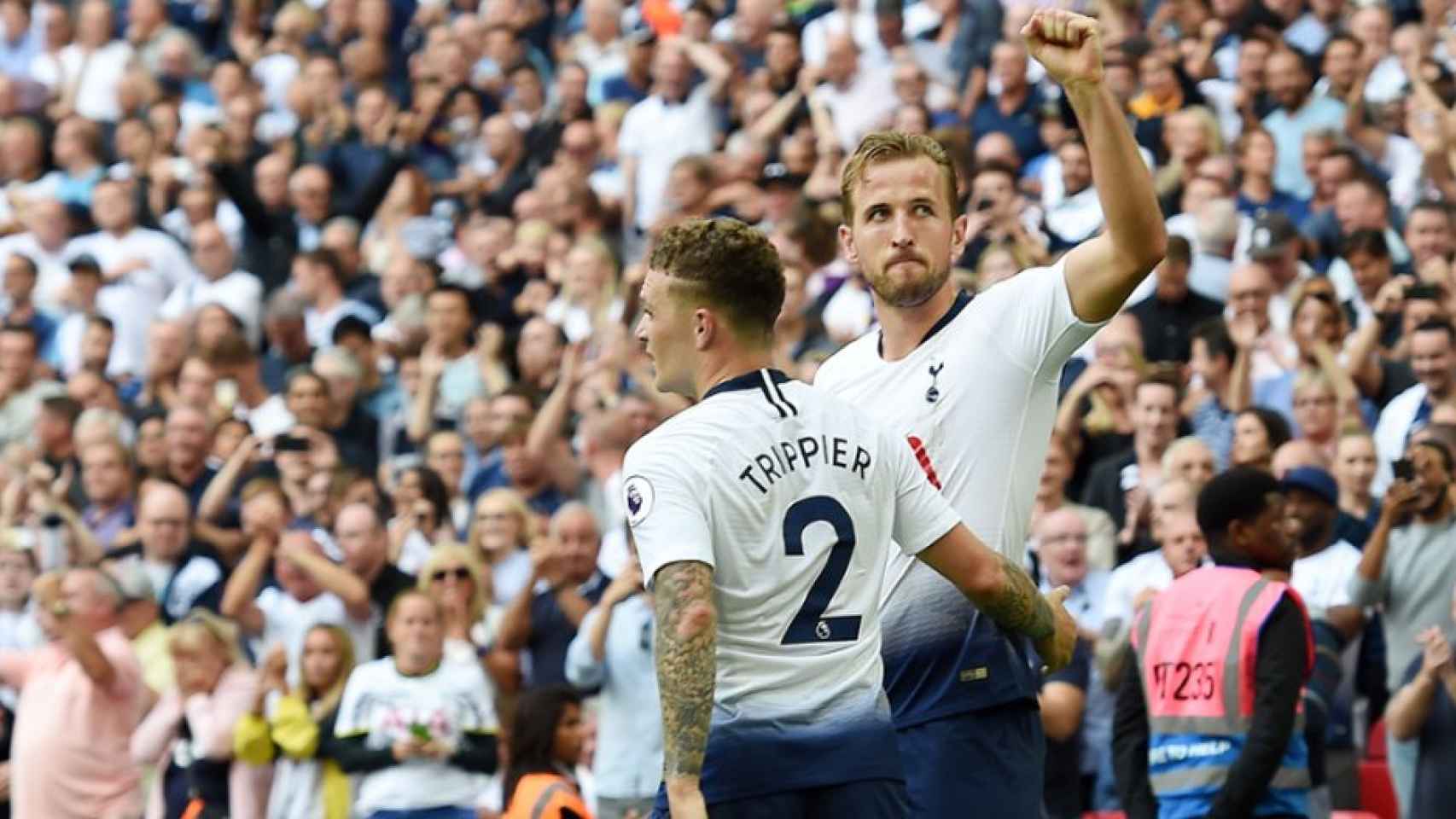 Harry Kane celebra un gol en un partido del Tottenham / EFE