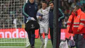 Hazard se marchó lesionado en el choque contra el PSG / EFE