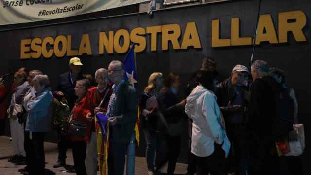 La escuela Nostra Llar de Sabadell en el acto de conmemoración del 1-O / GALA ESPÍN - CG