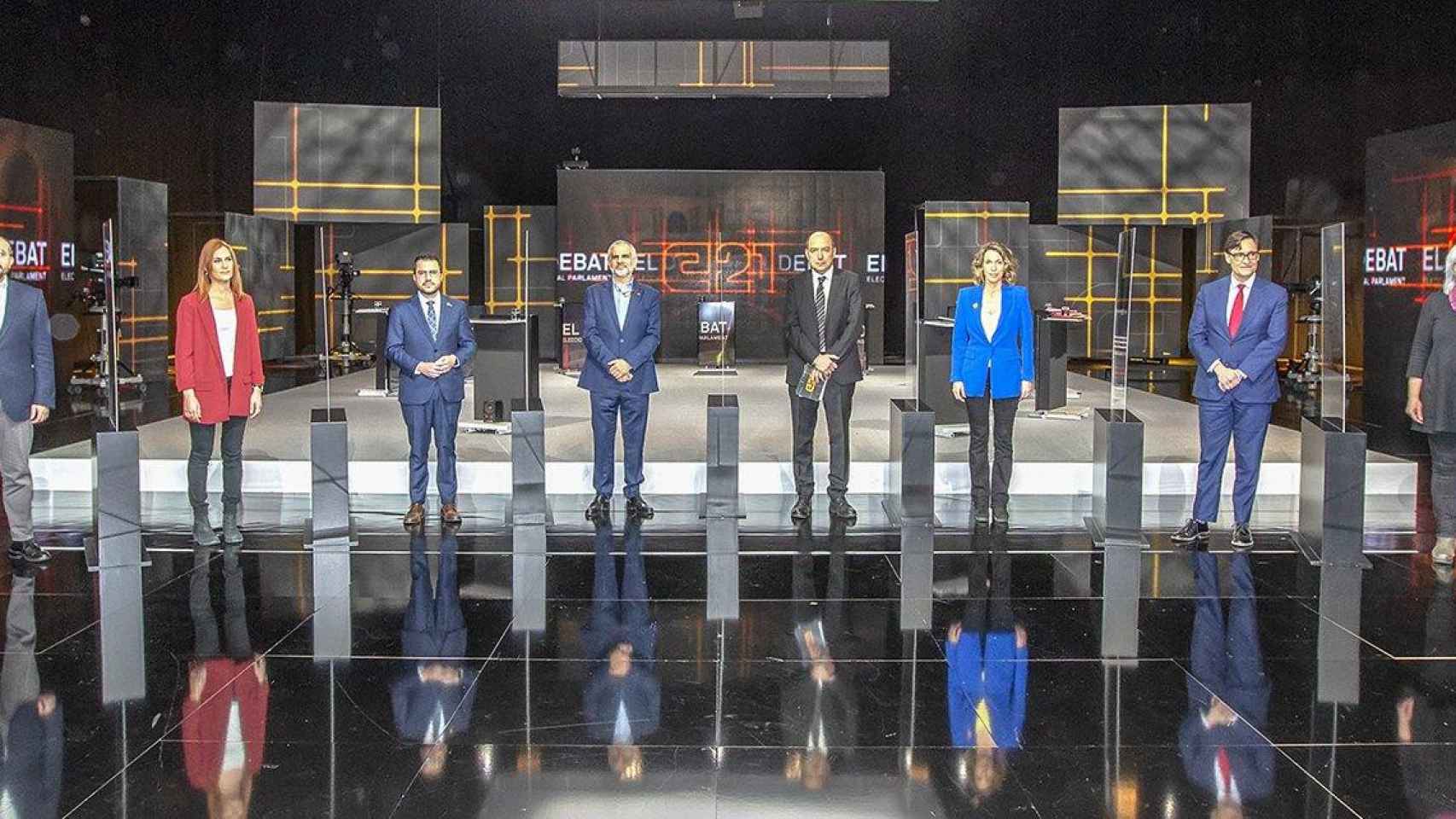 Imagen del debate electoral de TV3