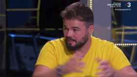 Una imagen de Gabriel Rufián en el plató de Preguntes Freqüents de TV3 / TV3