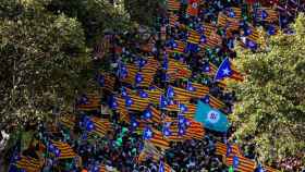 Manifestacion independentista de la Diada / EFE El nuevo método de la Generalitat para contar asistentes
