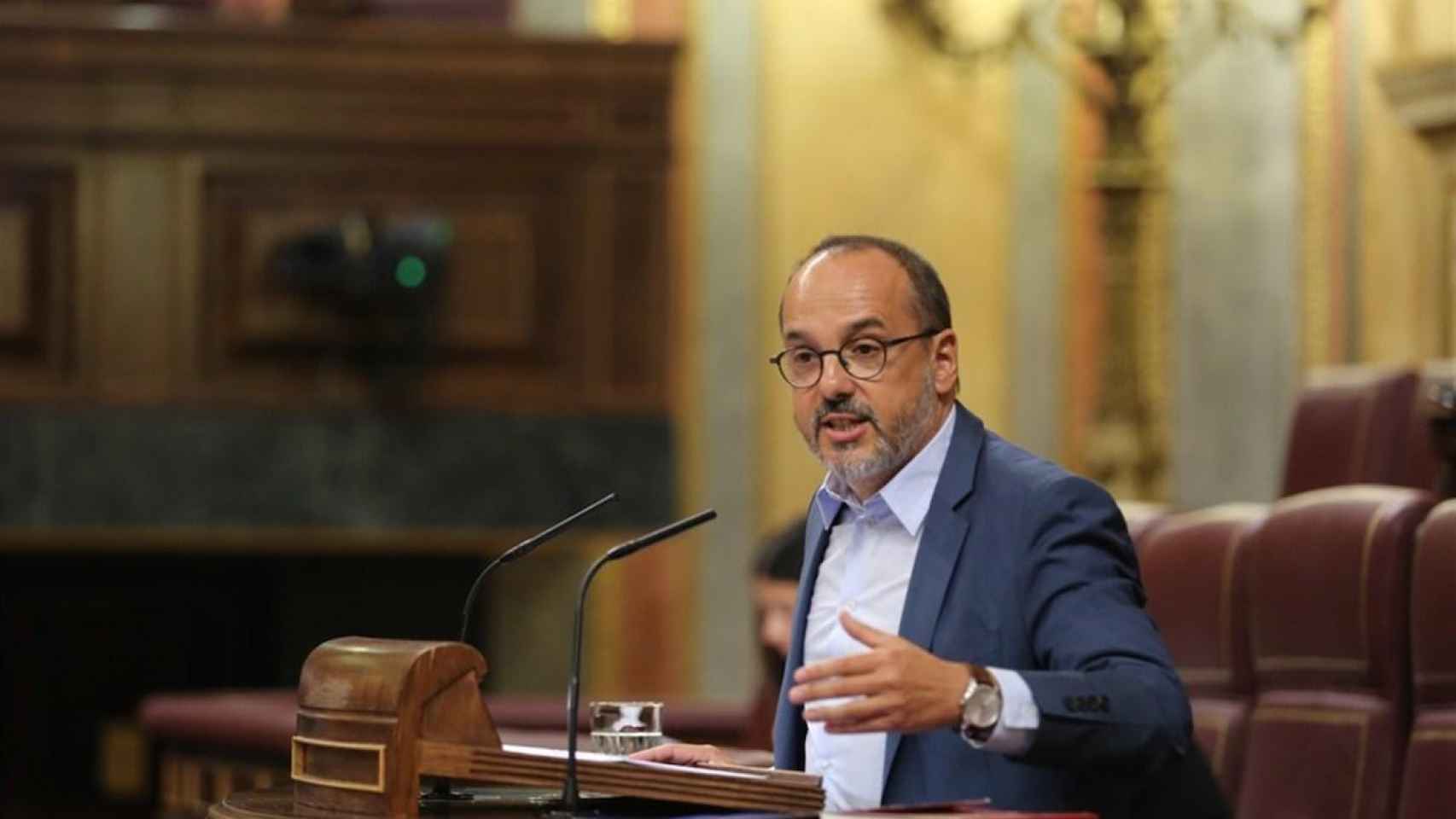 Una foto de Carles Campuzano (PDeCAT) en el Congreso Audiencia Nacional