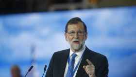 El presidente del Gobierno, Mariano Rajoy, durante su discurso en el XVIII congreso del PP / EP