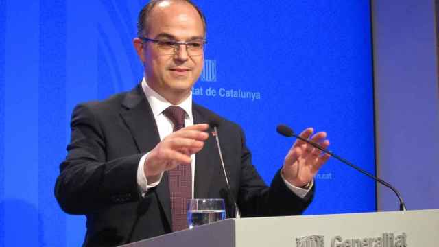 Jordi Turull durante su primera rueda de prensa como portavoz del Govern / EUROPA PRESS