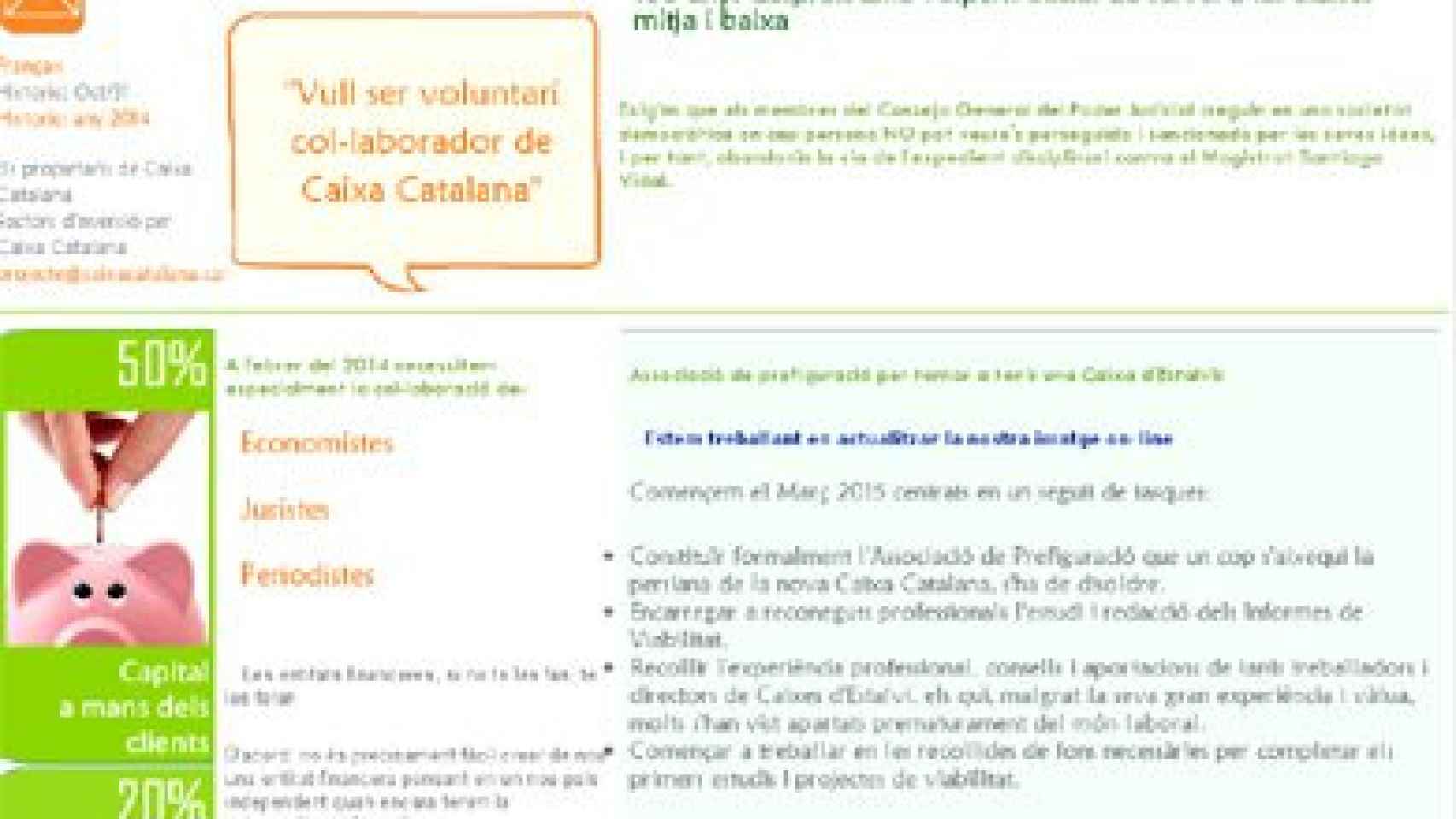 Captura de la web caixacatalana.cat
