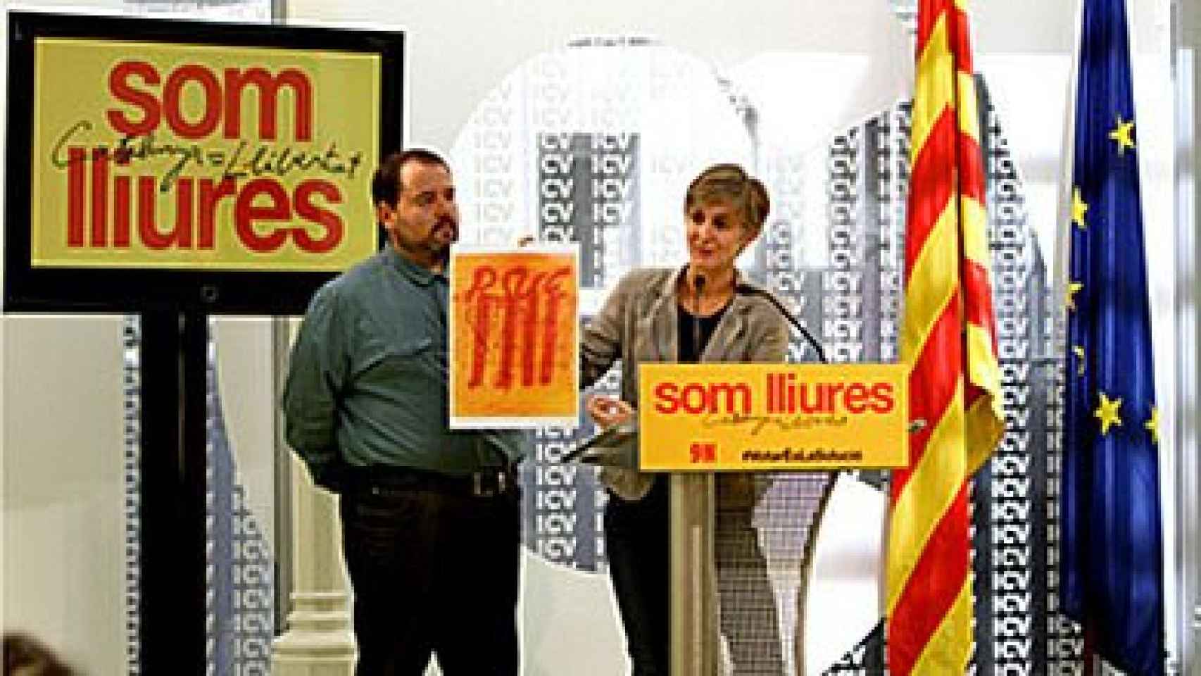 ICV-EUiA presenta una campaña en defensa del referéndum secesionista del 9N