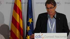 Artur Mas, durante su intervención en el Consejo Nacional de Convergència Democràtica de Catalunya