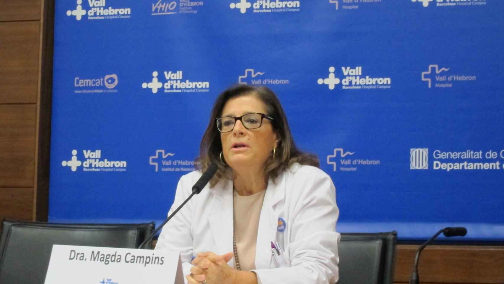 La jefa de Medicina Preventiva y Epidemiología del Hospital Vall d'Hebron, Magda Campins / EP