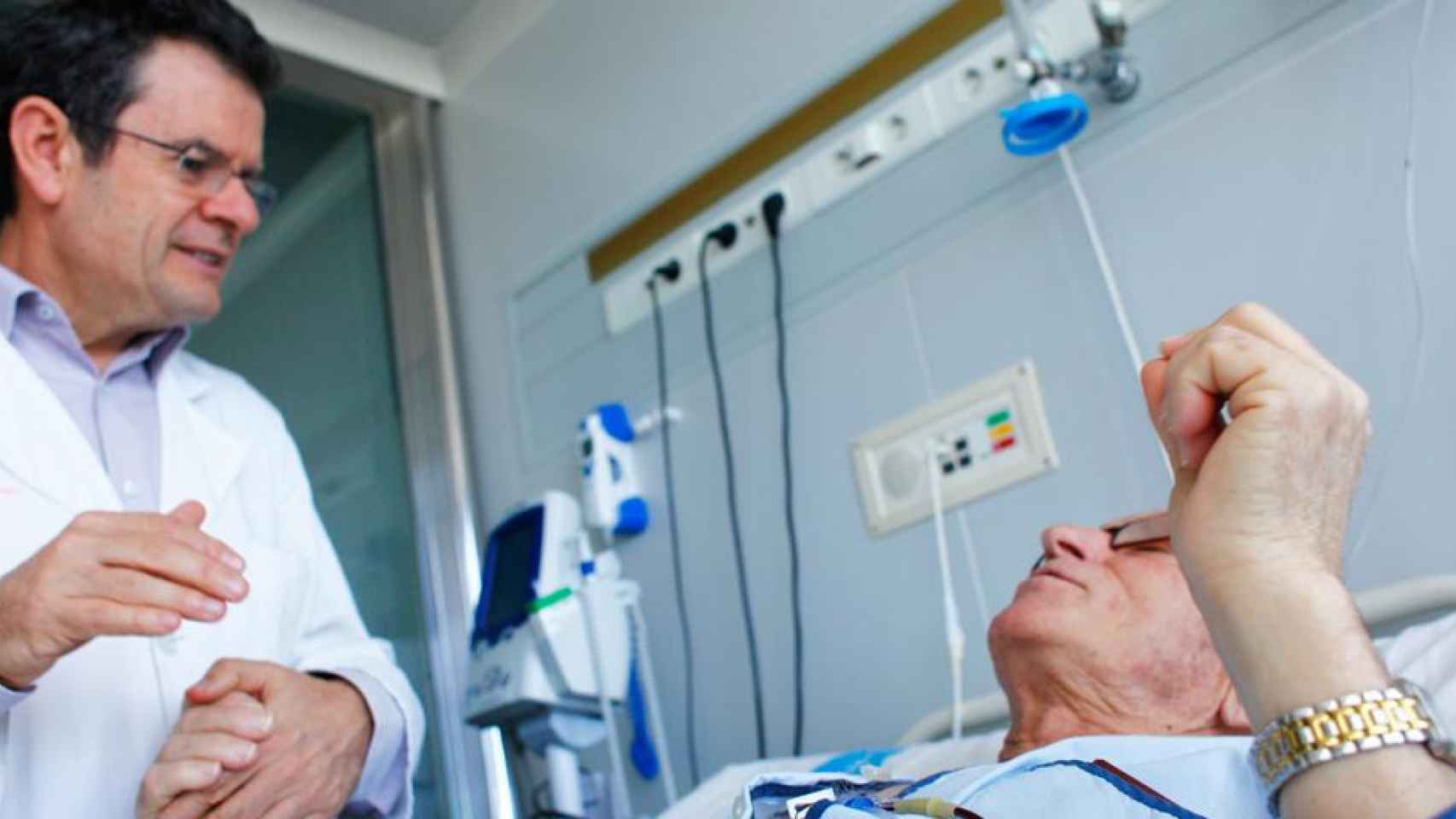 Imagen de un paciente visitado por su leucemia en el Instituto Catalán de Oncología / ICO