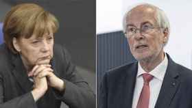 La canciller alemana, Angela Merkel, y el ex fiscal general del estado, Harold Range